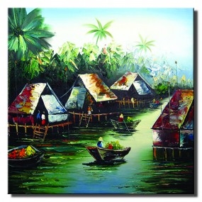 Tranh in Canvas sơn dầu